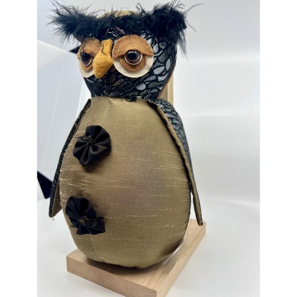 Owl Stuffed Animal Plush Weighted Seasonal Decor Door Stopper - Picture 4 of 7